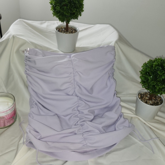 BUSTIER CROP TOP AND SKIRT crop top was $ 39.90 and skirt 49.90 - Picture 5 of 16